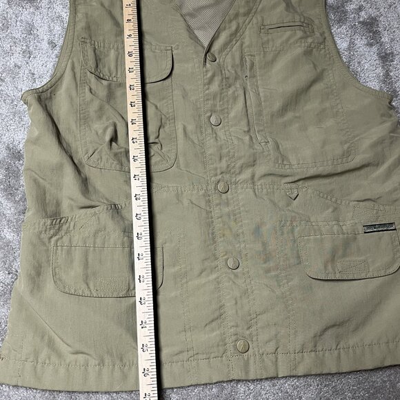 Royal Robbins Mens Khaki Utility Vest M Nylon Outdoor 8 Pockets - Picture 6 of 10